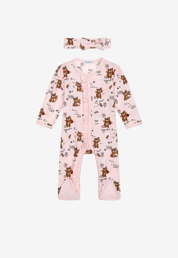 Dolce & Gabbana Kids Baby Girls Two-Piece Gift Set Pink L2JG22 G7G4M HF4HN