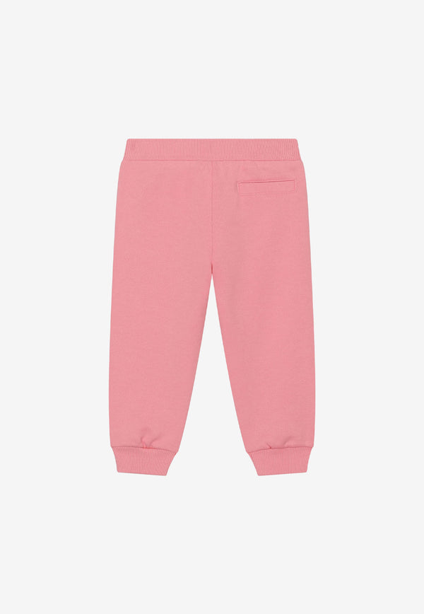 Dolce & Gabbana Kids Baby Girls DG Embroidered Track Pants Pink L2JP8Q G7CD3 F0660
