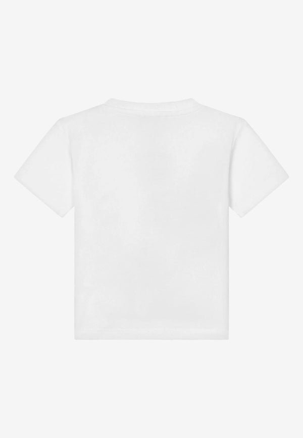 Dolce & Gabbana Kids Baby Girls Poppy Print T-shirt White L2JTIT G7G9M W0800
