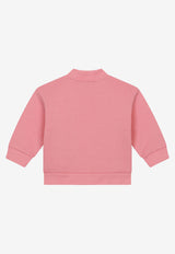 Dolce & Gabbana Kids Baby Girls DG Logo Bomber Jacket Pink L2JW6J G7CD3 F0660