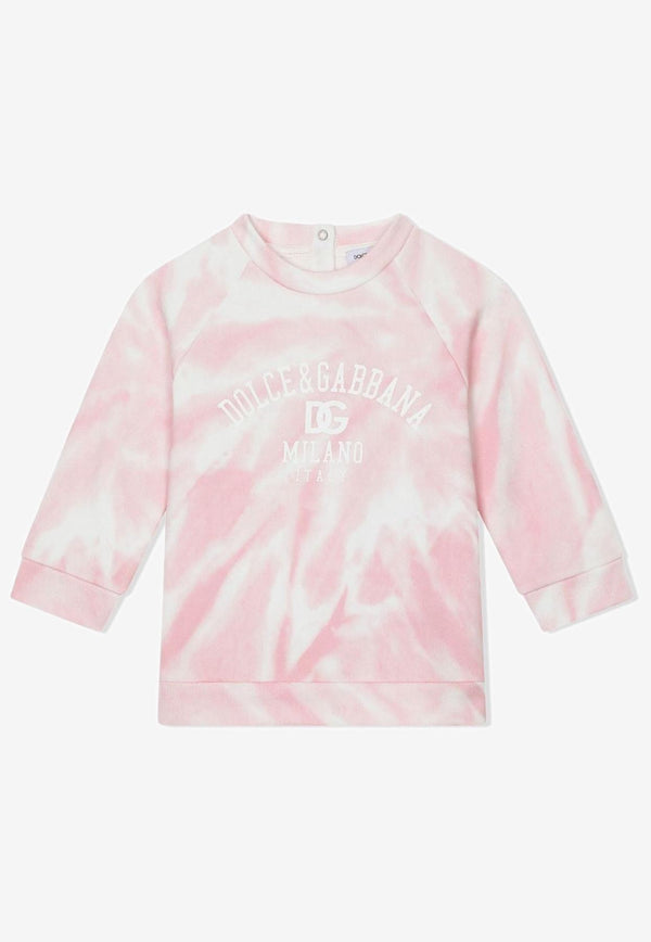 Dolce & Gabbana Kids Baby Girls Tie-Dye Top Pink L2JW7V G7G5E HF4CK