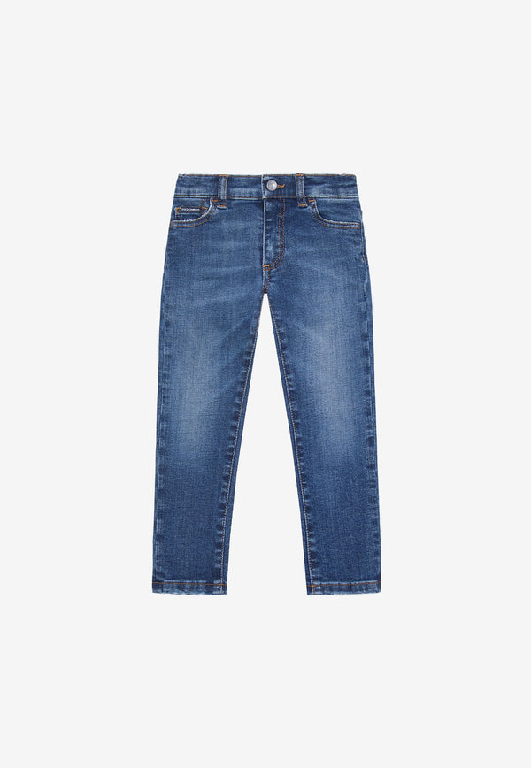 Dolce & Gabbana Kids Boys Straight Jeans Blue L41F96 LD725 B9110