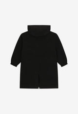 Dolce & Gabbana Kids Boys Oversized Zip-Up Jacket Black L42C20 G7H3E N0000