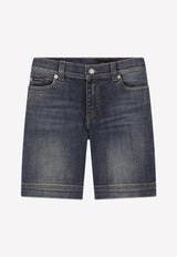 Dolce & Gabbana Kids Boys Washed Denim Shorts Blue L43Q03 LDA52 S9000