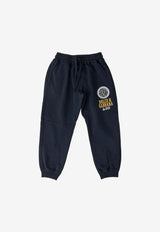 Dolce & Gabbana Kids Boys Embroidered Logo Track Pants Navy L4JPFK G7DW1 B0665