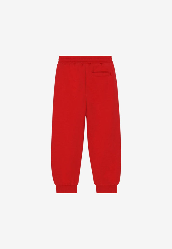 Dolce & Gabbana Kids Boys Logo-Print Track Pants Red L4JPFL G7IXP R0156