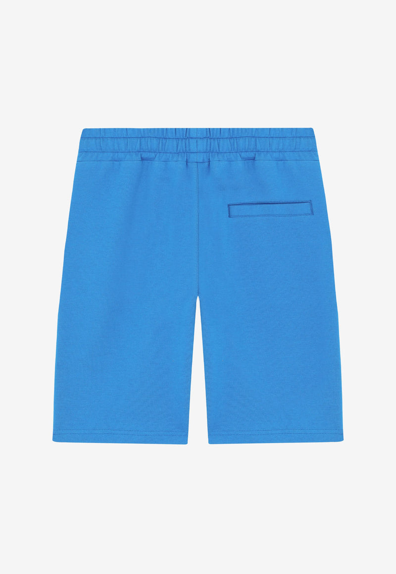 Dolce & Gabbana Kids Boys DG Embroidered Shorts L4JQL2 G7BYI B0322 Blue