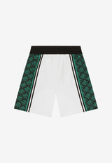 Dolce & Gabbana Kids Boys Logo-Print Sports Shorts White L4JQN8 G7HWN HV4IK