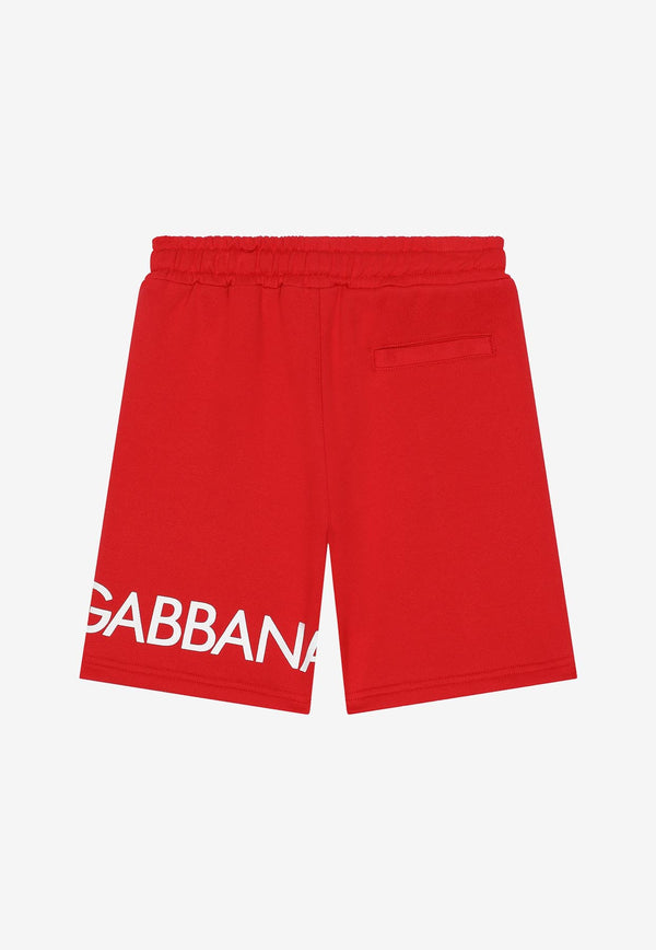 Dolce & Gabbana Kids Girls Logo-Print Shorts Red L4JQP2 G7IXP R0156