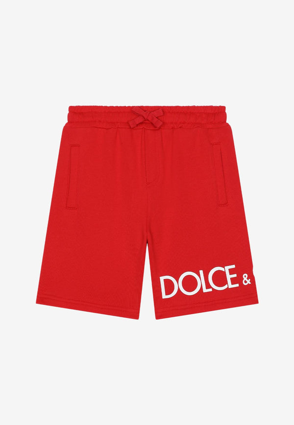 Dolce & Gabbana Kids Girls Logo-Print Shorts Red L4JQP2 G7IXP R0156