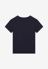 Dolce & Gabbana Kids Boys Logo Plate T-shirt L4JT7T G7OLK B3681 Navy