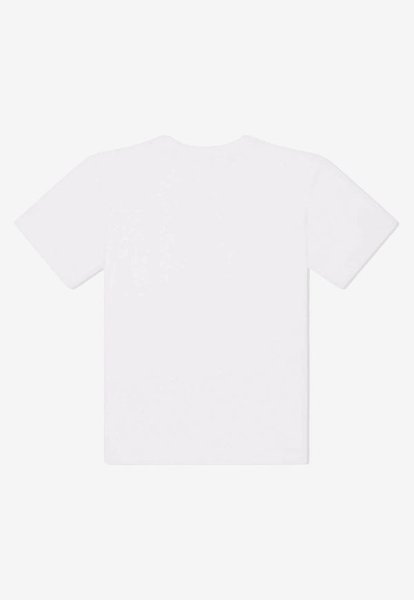 Dolce & Gabbana Kids Boys DG Love Patch T-shirt L4JTDM G7B1C W0800 White
