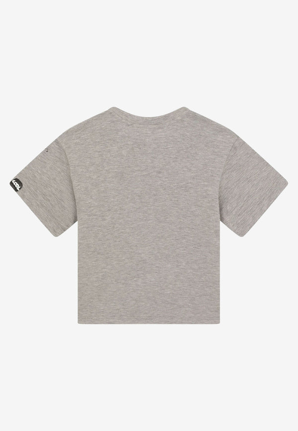 Dolce & Gabbana Kids Boys Sport Print T-shirt L4JTEV G7B1F S8290 Grey