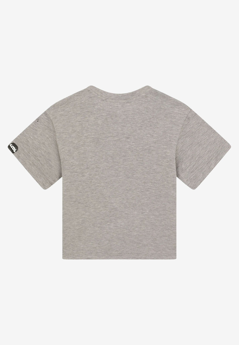 Dolce & Gabbana Kids Boys Sport Print T-shirt L4JTEV G7B1F S8290 Grey