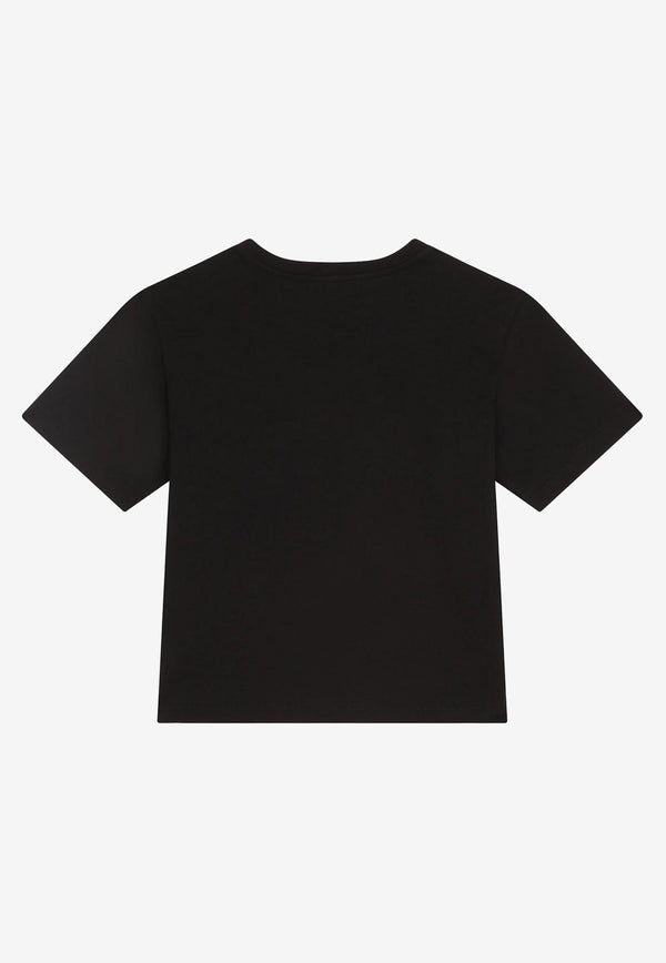 Dolce & Gabbana Kids Boys DG Milano T-shirt Black L4JTEY G7E5G N0000