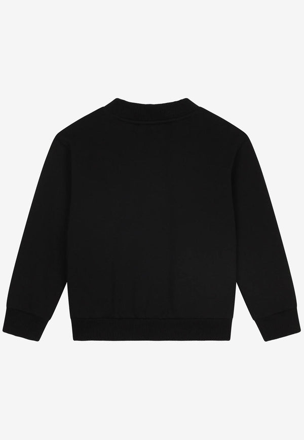 Dolce & Gabbana Kids Boys DG Milano Sweatshirt Black L4JWDO G7E5R N0000