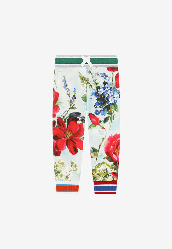 Dolce & Gabbana Kids Girls Garden Print Track pants L5JP8N HS7HB HC3JD Multicolor