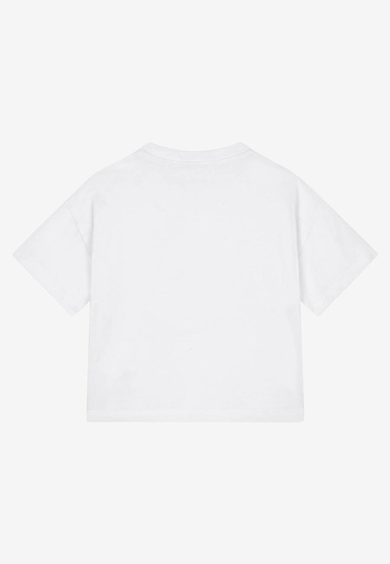 Dolce & Gabbana Kids Girls Gianpiero D’Alessandro Print T-shirt White L5JTHX G7F9I W0800