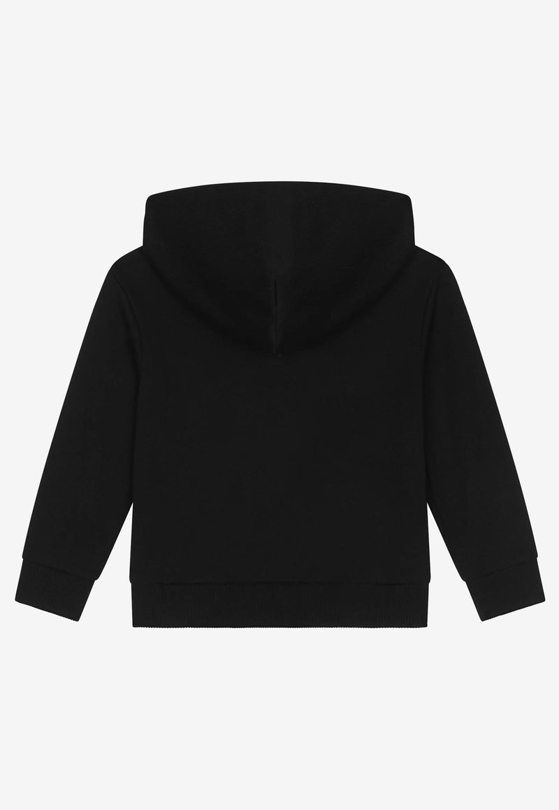 Dolce & Gabbana Kids Girls Gianpiero D’Alessandro Print Hoodie Black L5JW7N G7F9J N0000