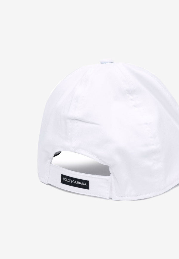 Dolce & Gabbana Kids Kids Embroidered DG Cap White LB4H52 G7CE7 W0800
