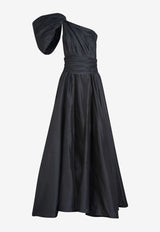 Leal Daccarett Isla Negra One-Shoulder Gown Black LDBING