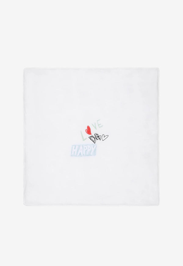 Dolce & Gabbana Kids Baby Boys DG Rock Print Blanket White LNJA88 G7E9O HW4DZ