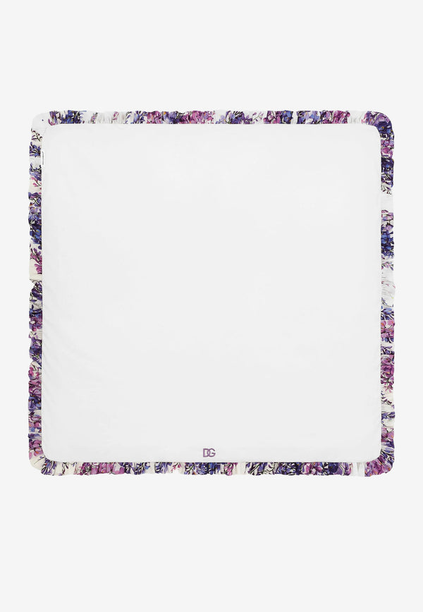 Dolce & Gabbana Kids Baby Girls Wisteria Print Blanket Lavender LNJAB0 G7B6X HA3JE