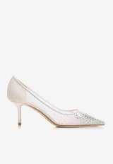 Jimmy Choo Love 65 Crystal-Embellished Pumps White LOVE 65 NYT WHITE/CRYSTAL