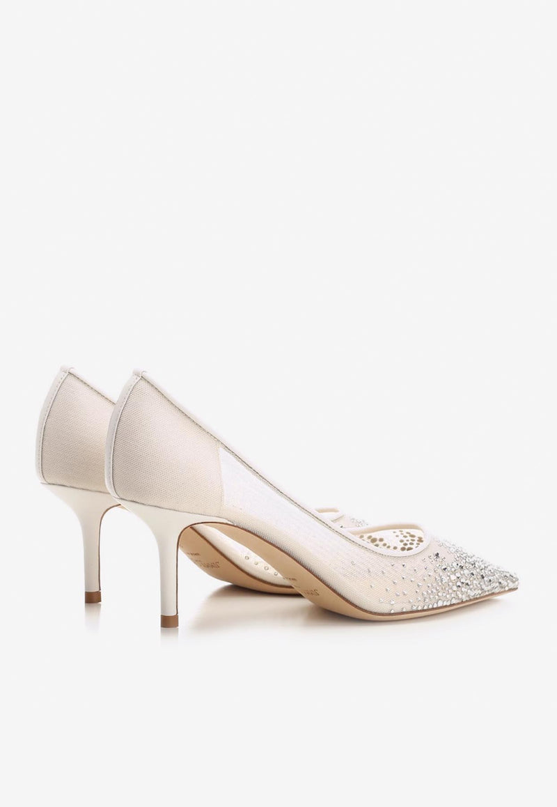Jimmy Choo Love 65 Crystal-Embellished Pumps White LOVE 65 NYT WHITE/CRYSTAL