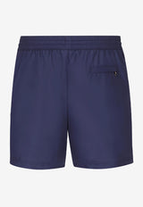 Dolce & Gabbana Logo Drawstring Swim Shorts Blue M4B12T FUSFW B0310