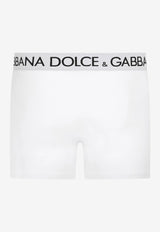 Dolce & Gabbana Logo Waistband Boxers White M4B98J OUAIG W0800