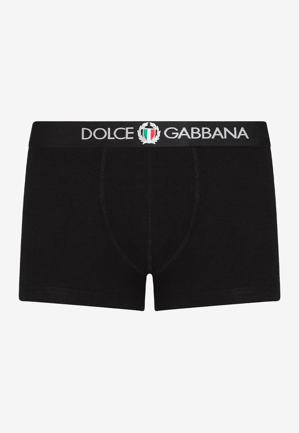 Dolce & Gabbana Logo Waistband Boxers Black M4C03J FUECG N0000