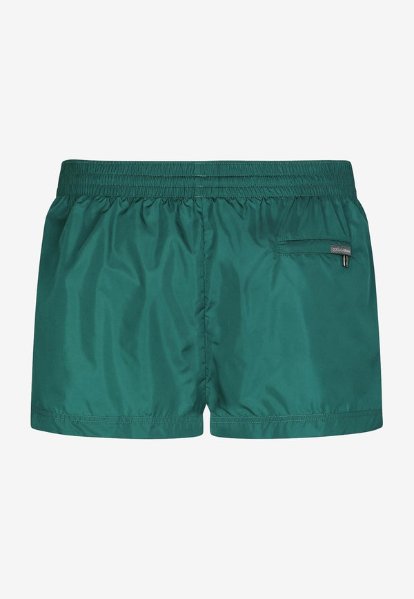 Dolce & Gabbana Logo Bands Swim Shorts Green M4C32T FUMQG N0869