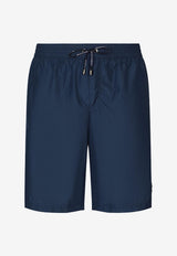 Dolce & Gabbana Logo Plate Swim Shorts Blue M4E45T FUSFW B0310