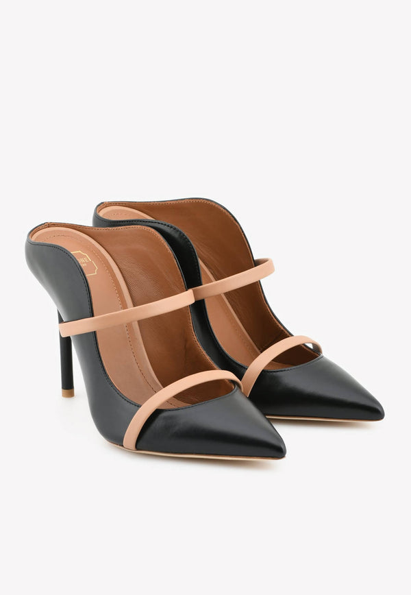 Malone Souliers Maureen 100 Mules in Nappa Leather MAUREEN100-50BLACK