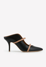 Malone Souliers Maureen 70 Pointed Mules in Nappa Leather Black MAUREEN70-27BLACK