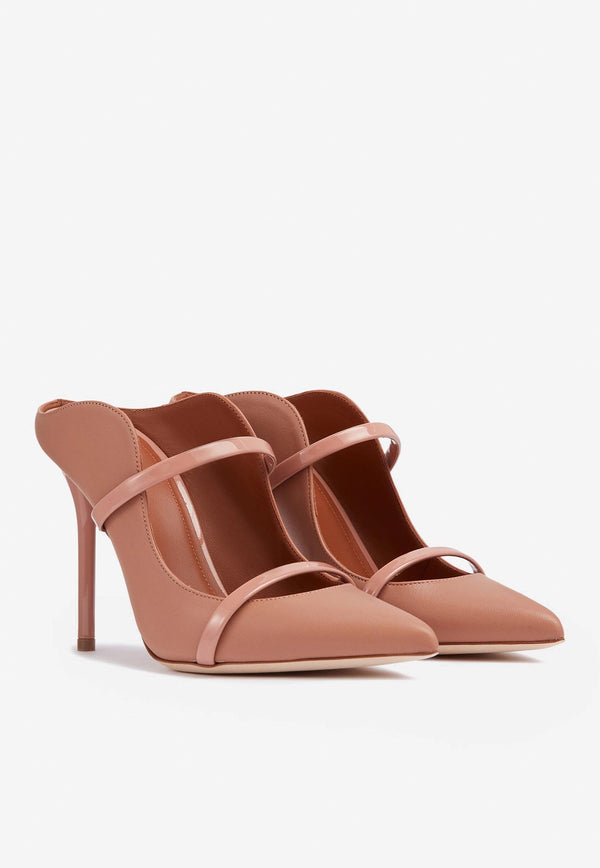 Malone Souliers Maureen 100 Mules in Nappa Leather MAUREEN 100-178 NUDE/BLUSH