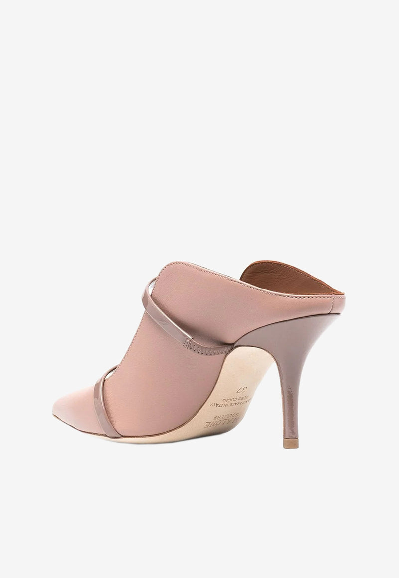 Malone Souliers Maureen 70 Nappa Leather Mules Blush MAUREEN 70-3 DOVE