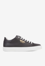 Moschino Low-Top Leather Sneakers MB15652G1GGA000A VITELLO NERO Black