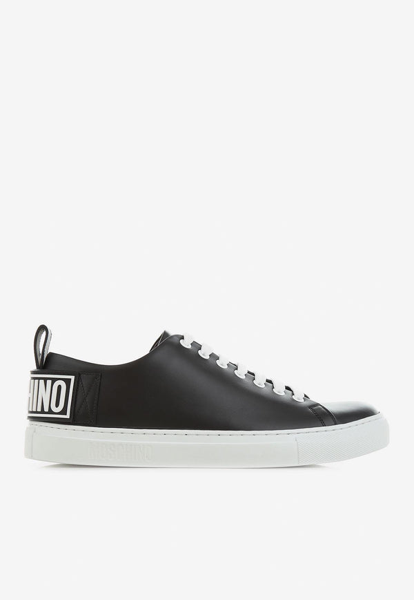 Logo Low-Top Leather Sneakers