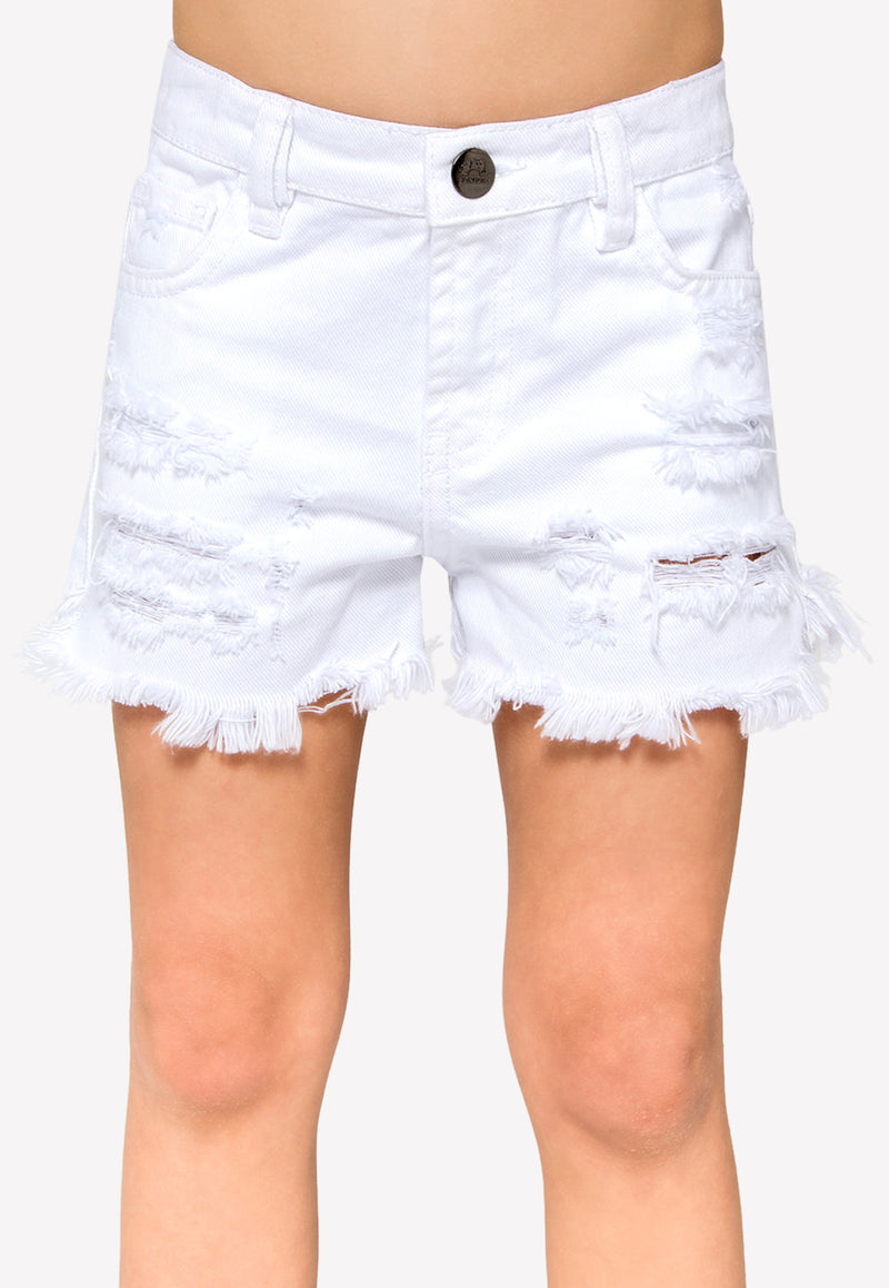Mini Mieko Shorts in Denim