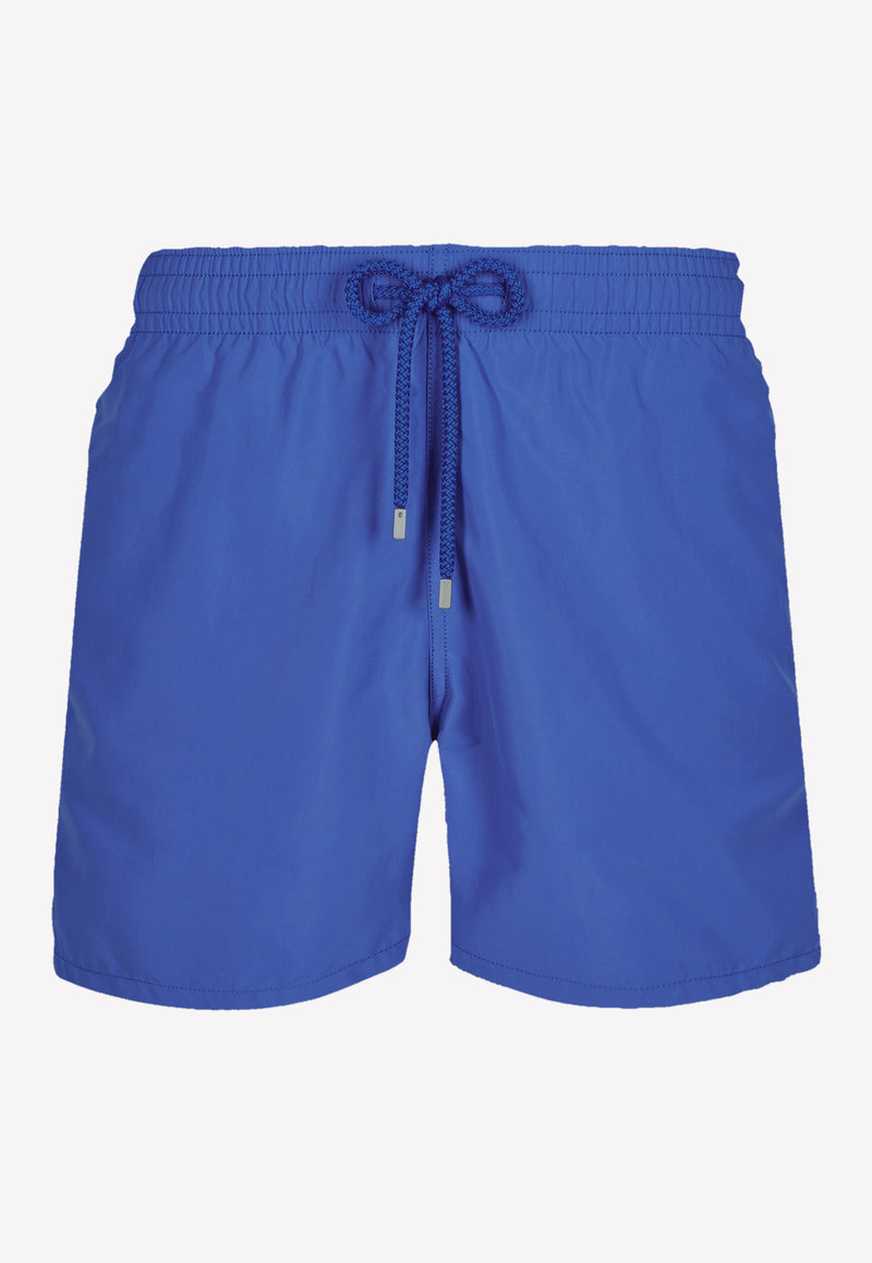 Vilebrequin Moorea Nylon Swim Shorts Sea blue MOOC1A00-314