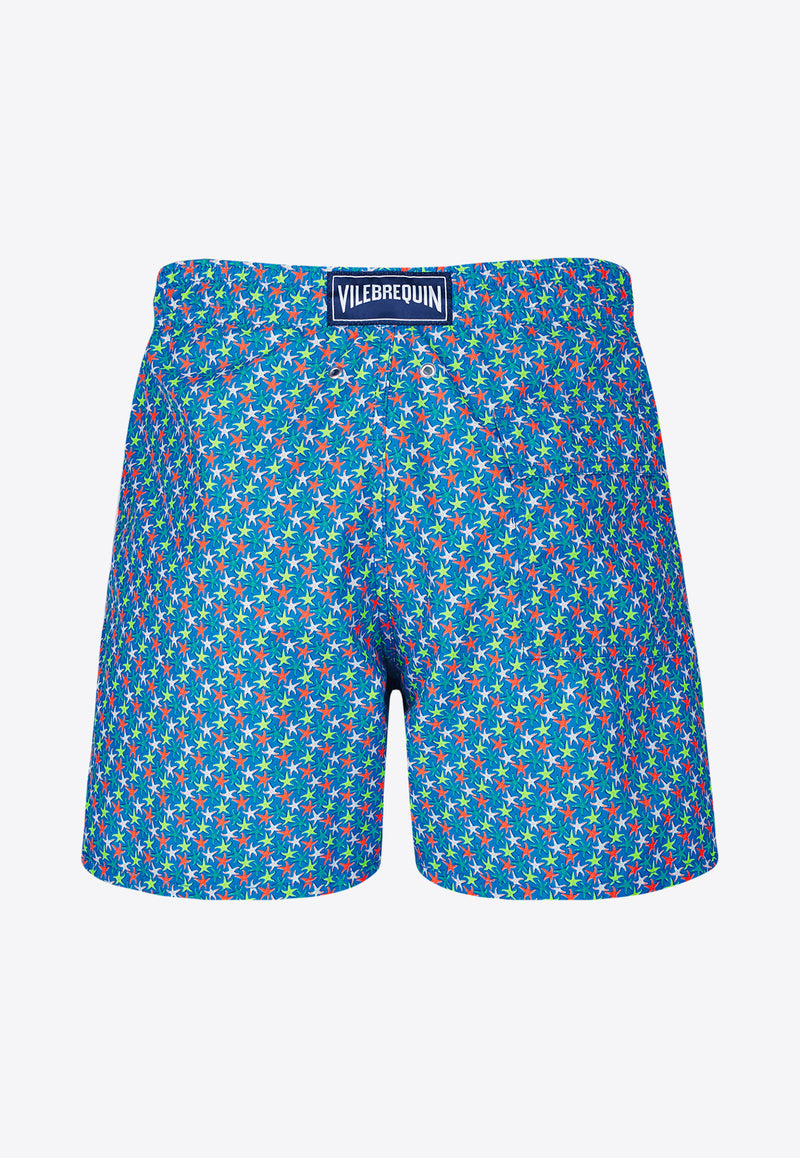 Vilebrequin Moorea Micro Starlettes Swim Shorts MOOU3B24-367 Blue