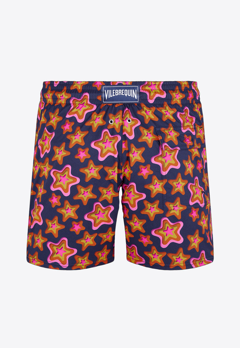 Vilebrequin Moorise Stars Gift Swim Shorts MSOC3F24-390 Multicolor