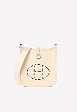 Hermès Mini Evelyn in Nata Taurillon Clemence with Gold Hardware Nata HMENTCGH