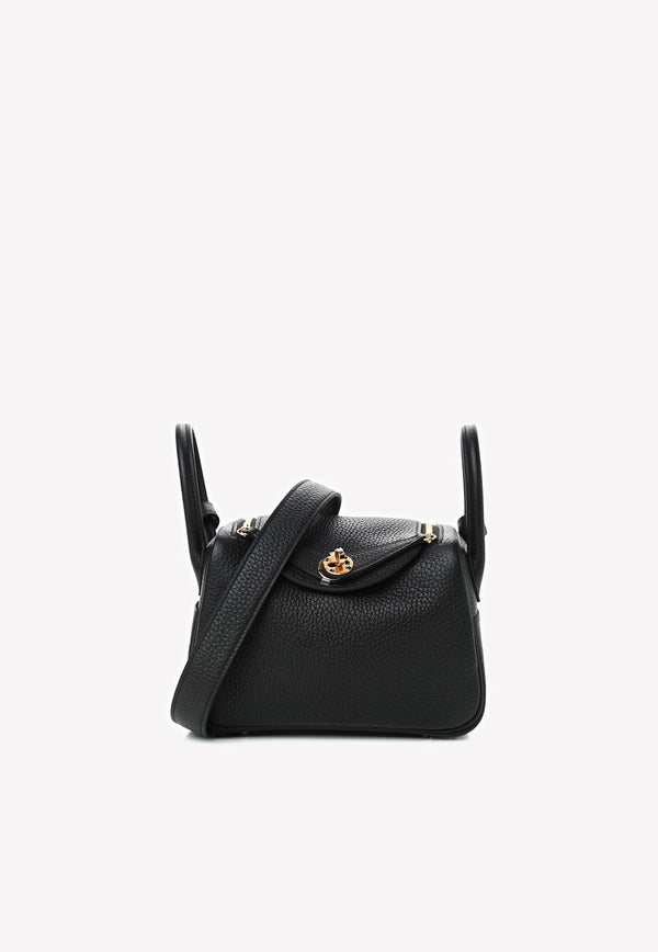Hermès Mini Lindy 20 in Black Taurillon Clemence with Gold Hardware Black ML20BTCGHW