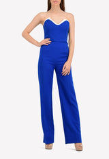 Mugler Blue Idol Strapless Jumpsuit 17S COMBC59431B