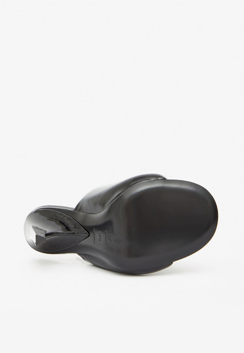 227WS521-E056-100 Black 105 Rem Patent Leather Mules