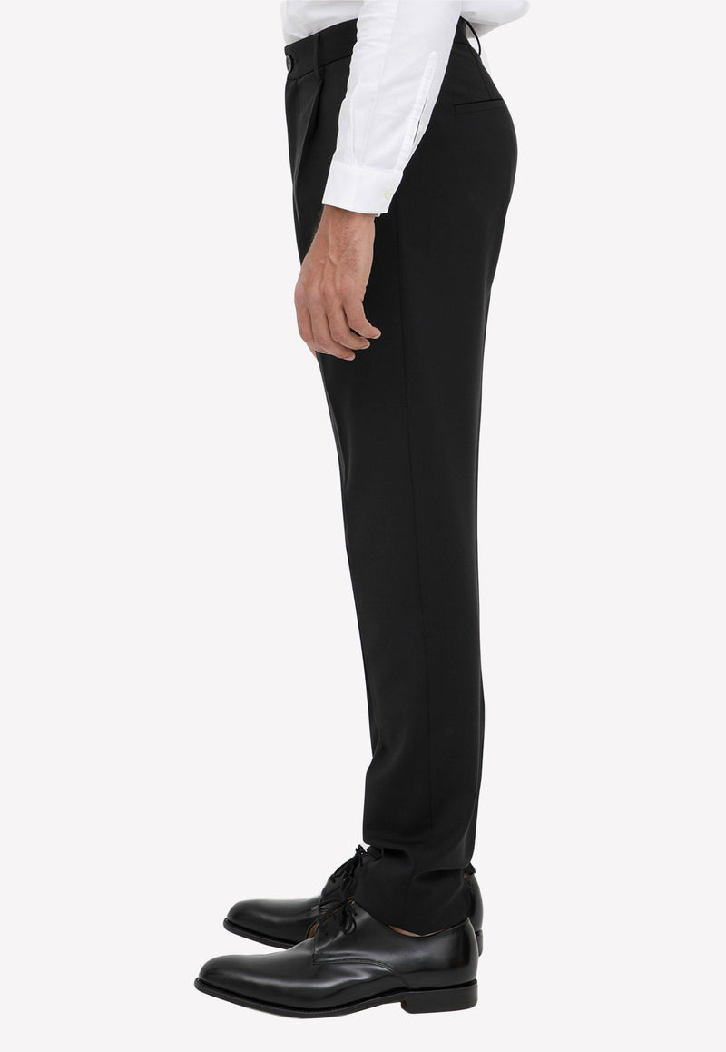 Tonello Tailored Wool Pants Black 01P0930-3209U-990