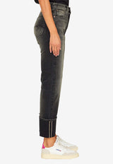R13 Cuffed Courtney Slim Jeans WD095--D070B